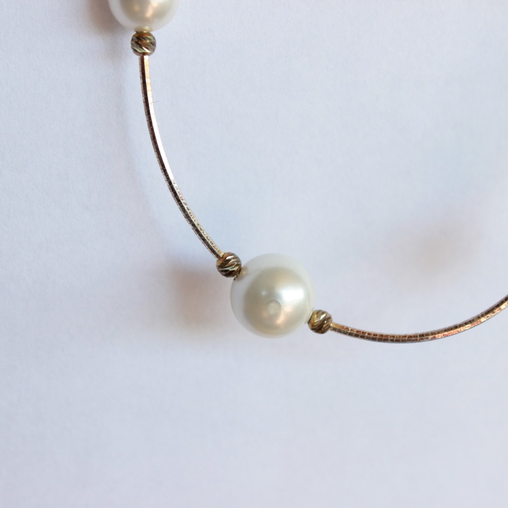 NWT Mia Fiore Sterling Silver and pearls necklace - Picture 8 of 8